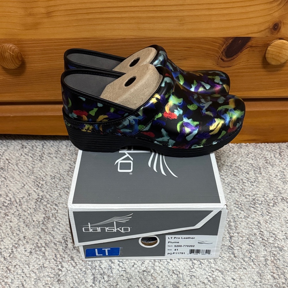 Dansko Lt Multicolor Patterned Professional Clogs… - image 2